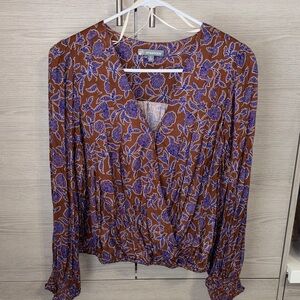 Wit & Wisdom Floral V-Neck Blouse